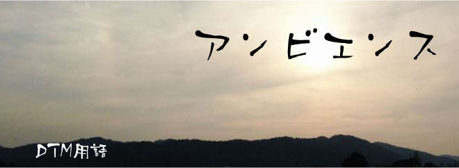 アンビエンス DTM用語