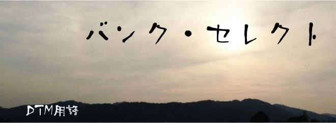 バンク・セレクト DTM用語